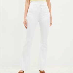 Loft White Flare Jeans